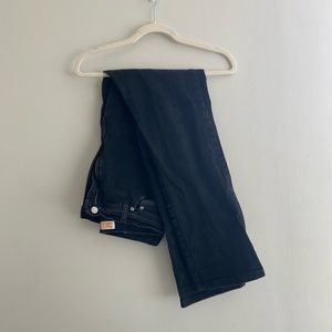 Faded Glory Black Straight Leg Jean Size 14